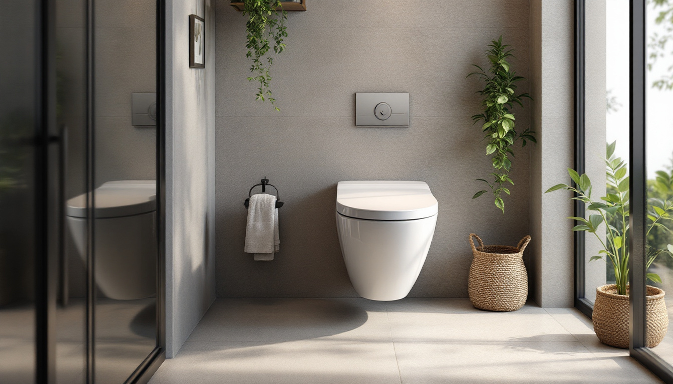 WC suspendu avec lave main : alliez design et économies d'eau